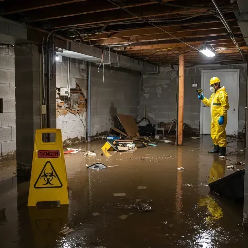 Flooded Basement Electrical Hazard in Hillside Lake, NY Property